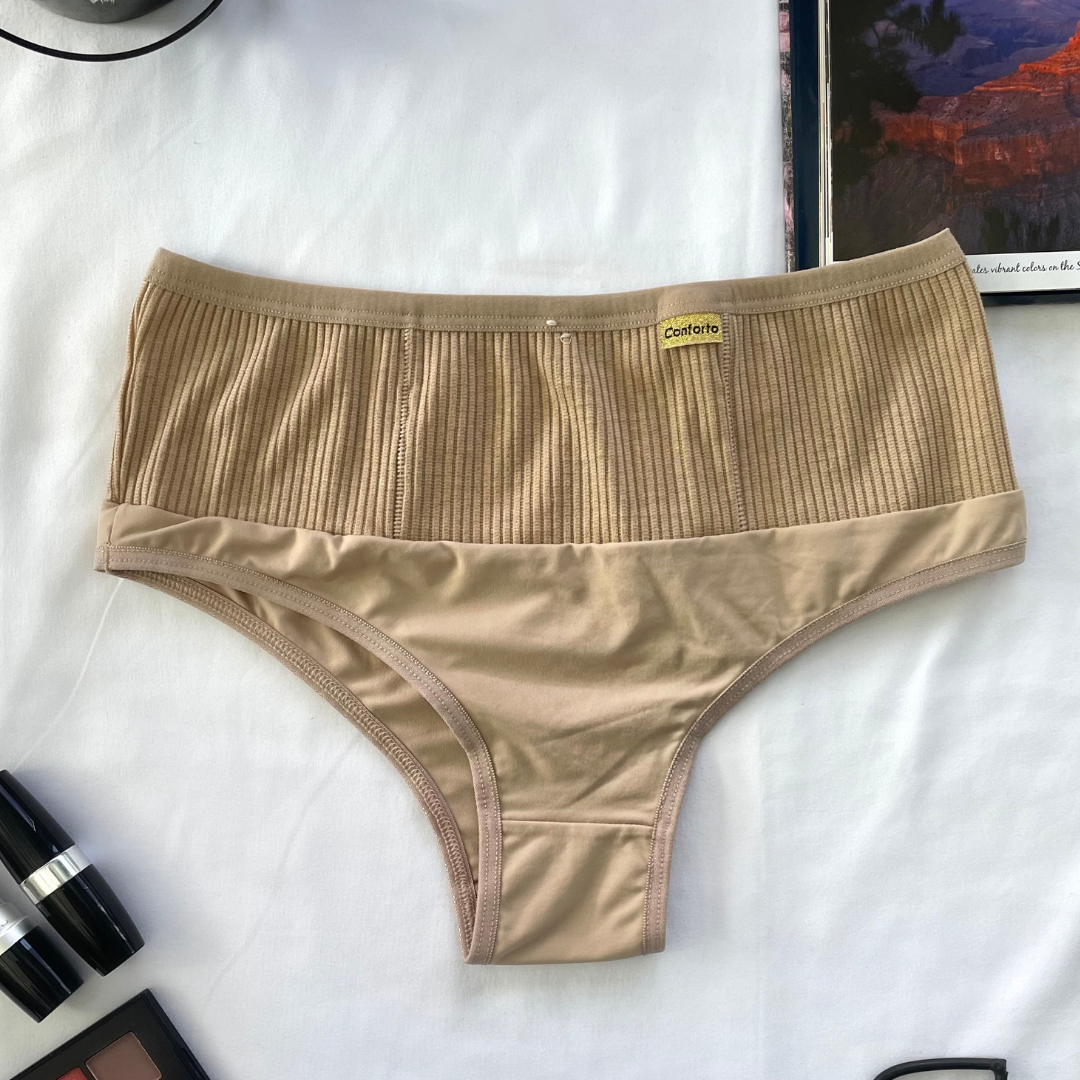 Kit 5 Calcinha Luana Micro Canelada