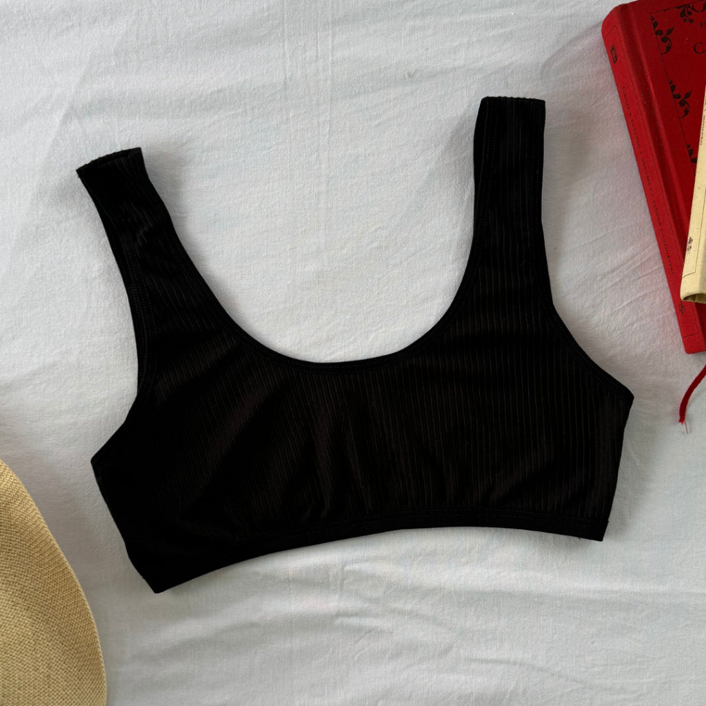 Kit 5 Top Camiseta Canelado