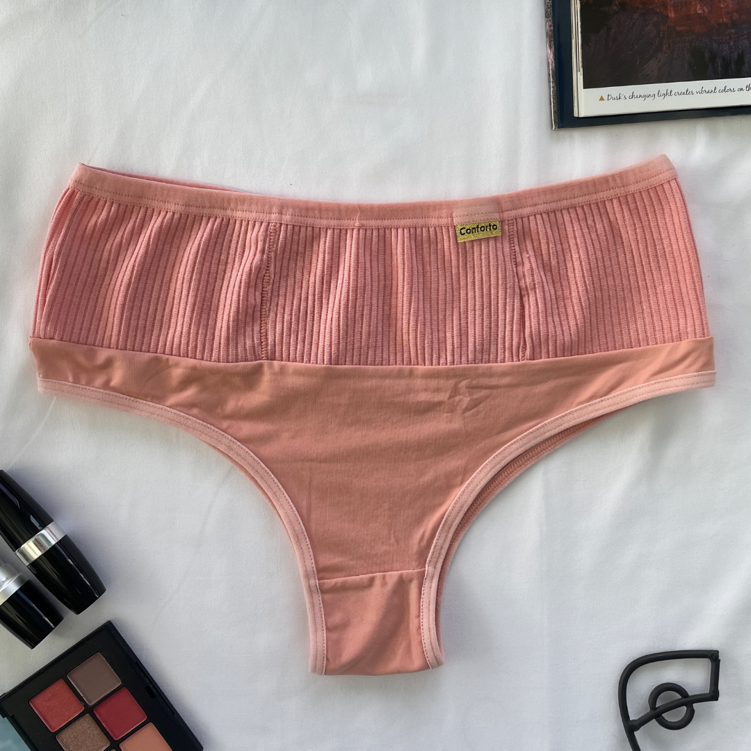 Kit 5 Calcinha Luana Micro Canelada